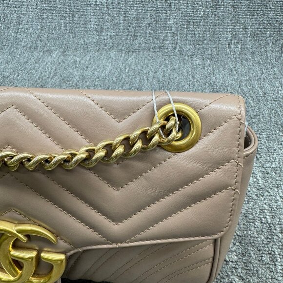 Gucci Marmont Small Brown Leather Crossbody Bag fbcco999-102225 - Picture 3 of 15